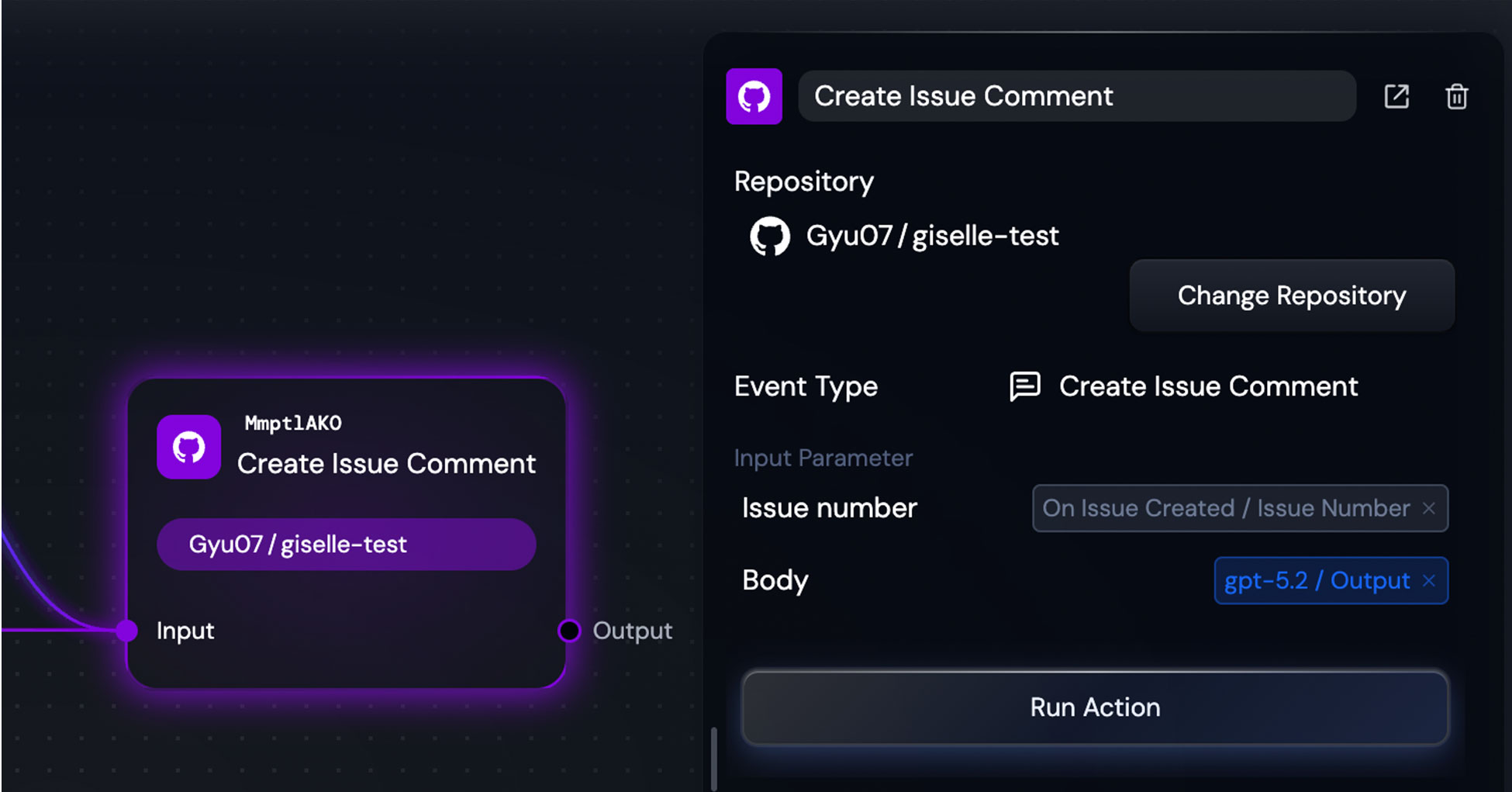 Action Node Configuration