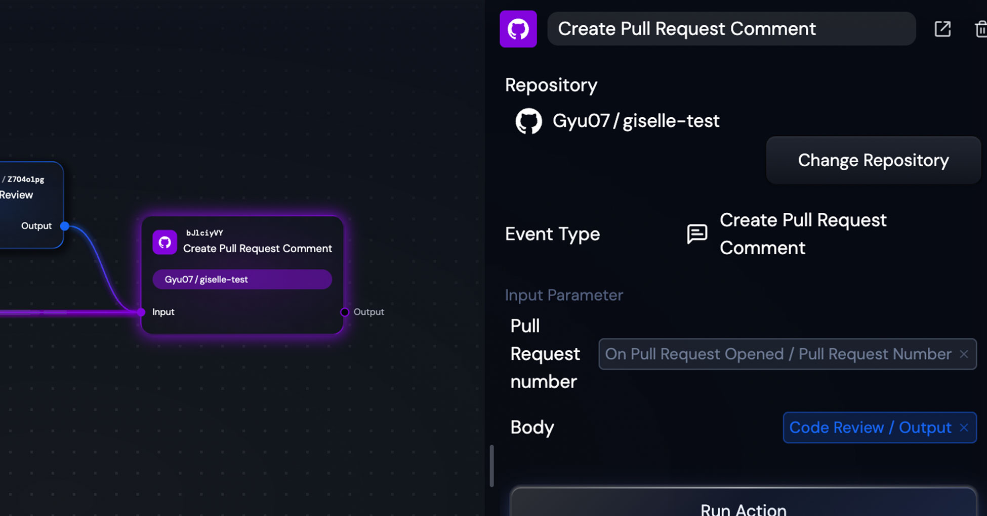 Action Node Configuration